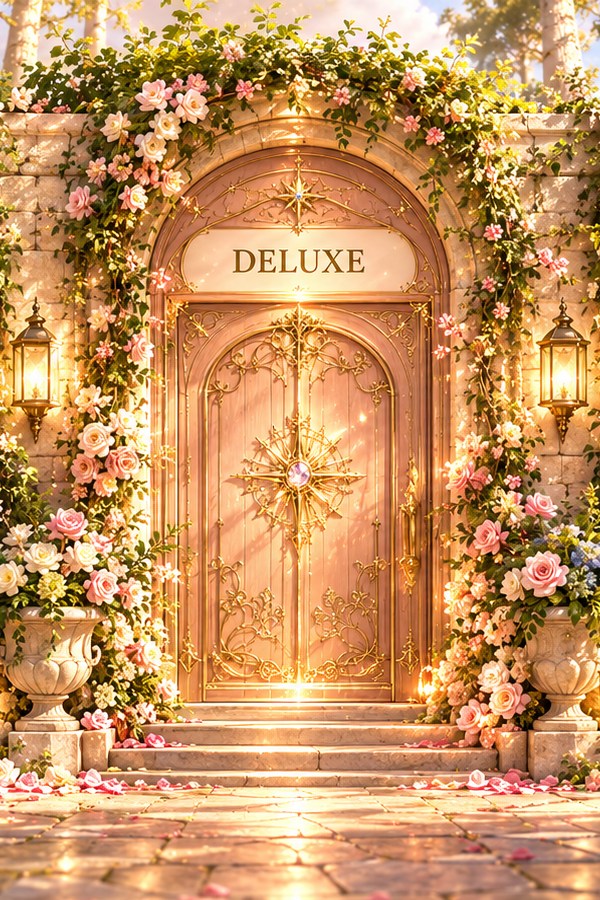DELUXEを表すピンクの扉
